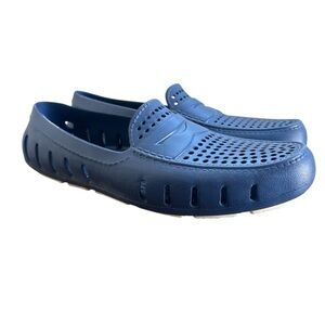 Floafers Men's Blue Casual Waterproof Lightweight Rubber Loafers, Men’s 9